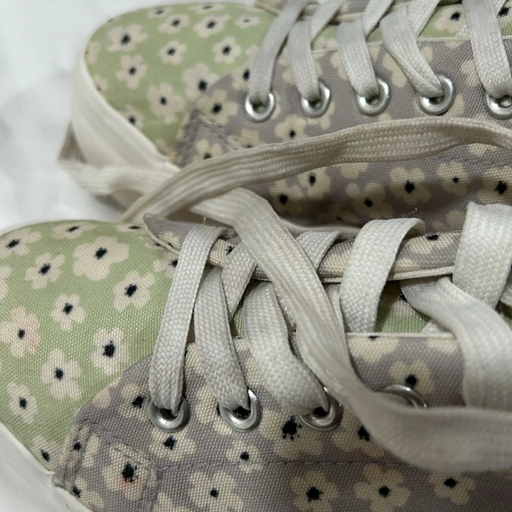 Call it spring vegan floral  sneakers GUC size 8.5